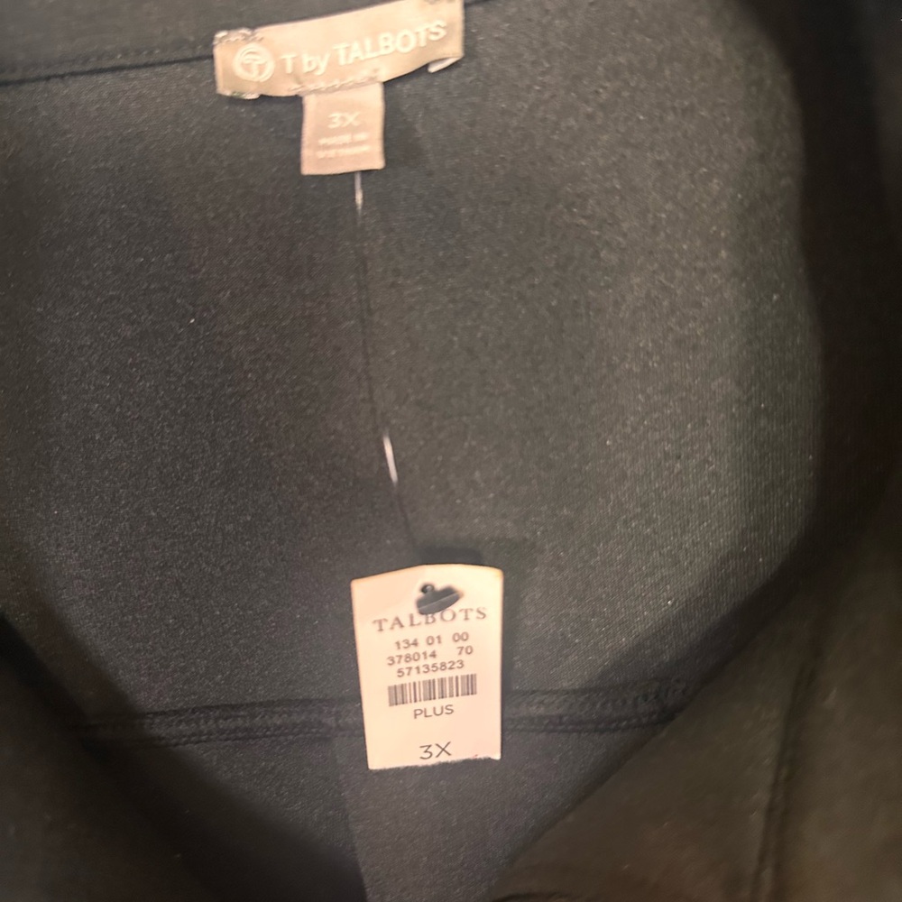 Talbots Black Plus Size Jacket NWT - image 3